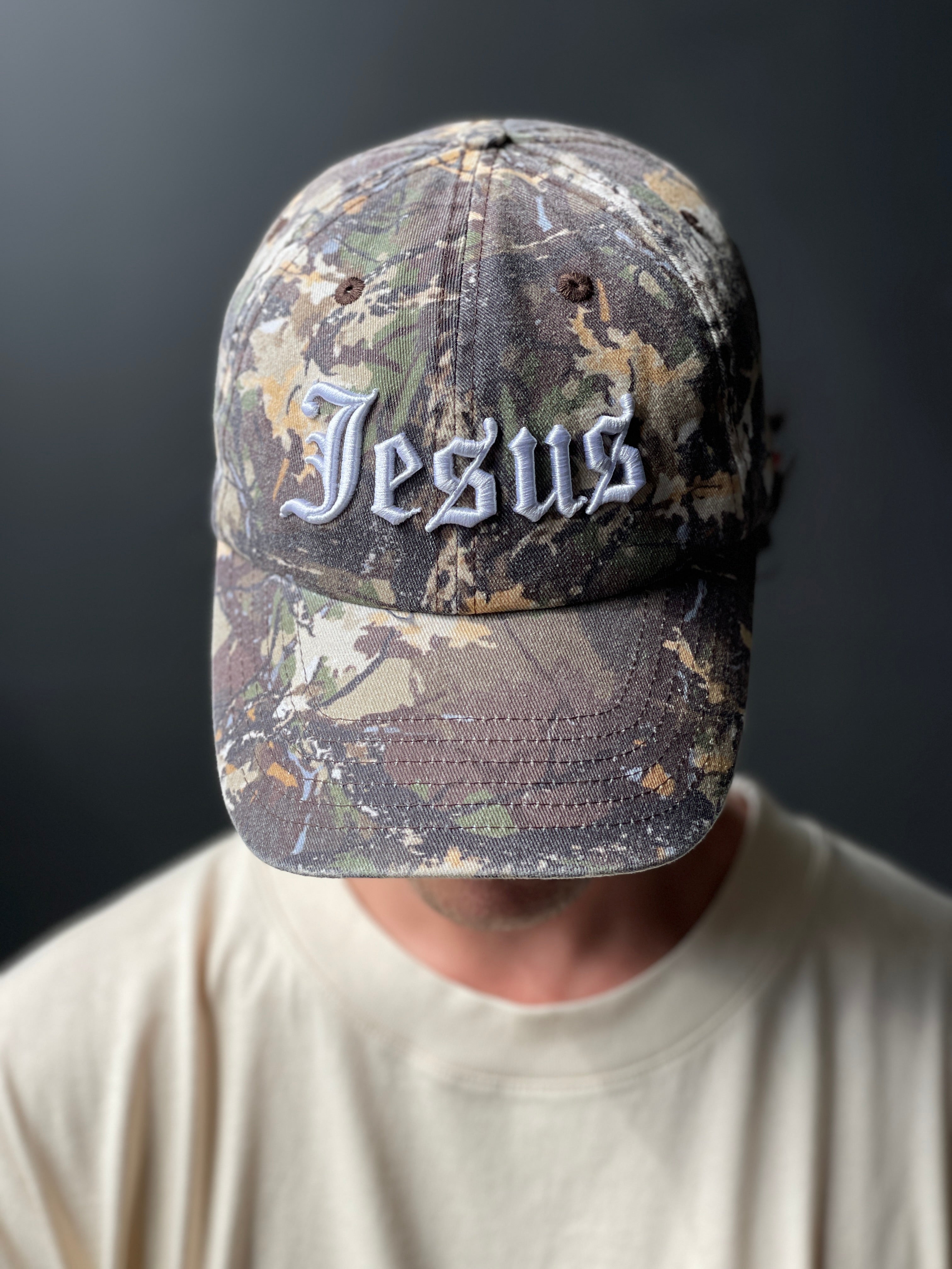 Jesus - Camo DAD Hat.