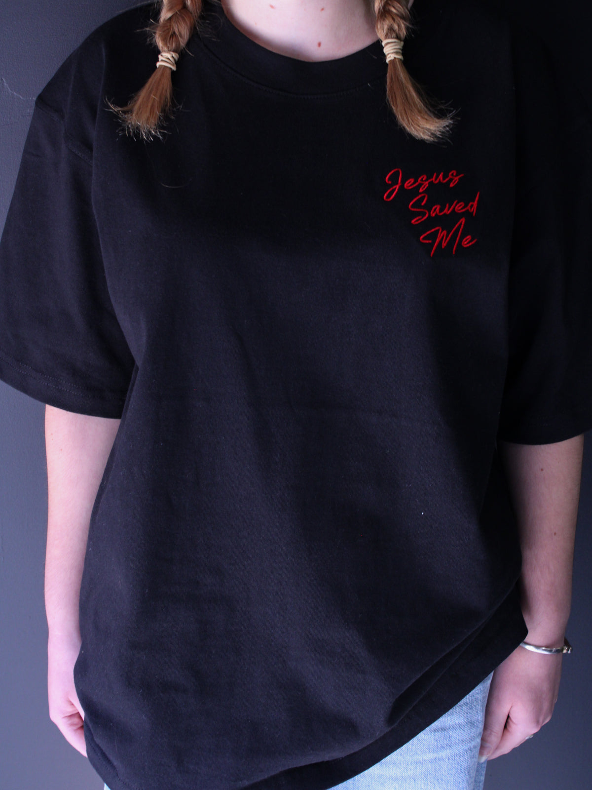Jesus Saved Me - Organic Oversized Shirt